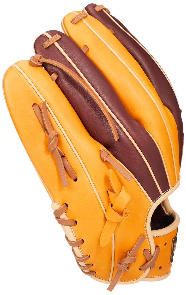ZETT Soft Baseball Glove (Glove) Fine Play All-Round Oak Brown X Pastel Brown for Right-Hitched BRGB35420Z