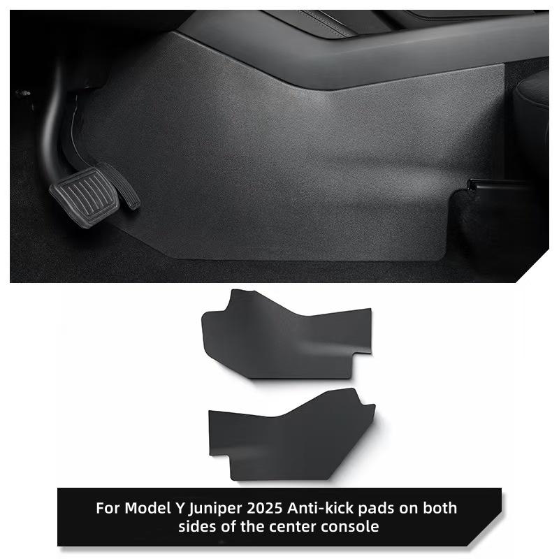 Tesla Model Y Juniper 2025 Orta Kontrol Yan Tekme Önleyici Ped Arka Hava Menfezi Tekme Önleyici Panel Araba İç Aksesuarları