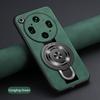 For OPPO Find X9 Ultra Wireless Charging Magnetic Ring Holder Phone Case For Find X9Ultra Soft Frame PU Leather Shockproof Cover