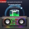 DESHUN Transparent RGB Bluetooth Speaker with Super Bass