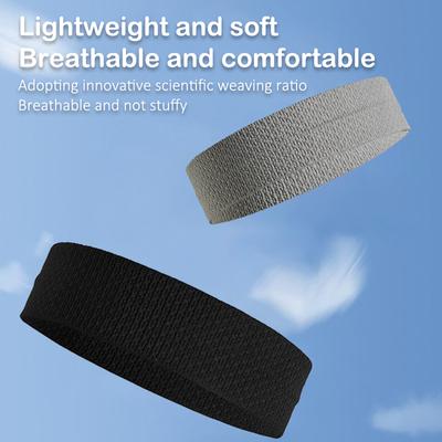 Bandeau de sport anti-transpiration Élastique antidérapant Bandeaux de sport Course à pied Absorbant la transpiration Yoga Spa Lavage du visage Bandeau pour cheveux Pour femmes hommes
