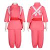 Costume de Cosplay Anime Japonais Vêtements Traditionnels Uniforme Haut à Manches Larges Pantalon Et Ceinture Décorative Costume d'Halloween pour Adultes