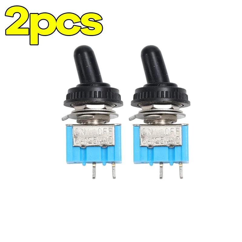 Mini Toggle Switch MT‑S101 2Pin 2Position ON OFF 3A 125VAC 6mm Panel Mount Durable for Electronics DIY Car Boat Motorcycle