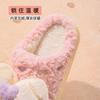 2025 winter new cotton slippers indoor non-slip cute warm plush eva bow cotton mop