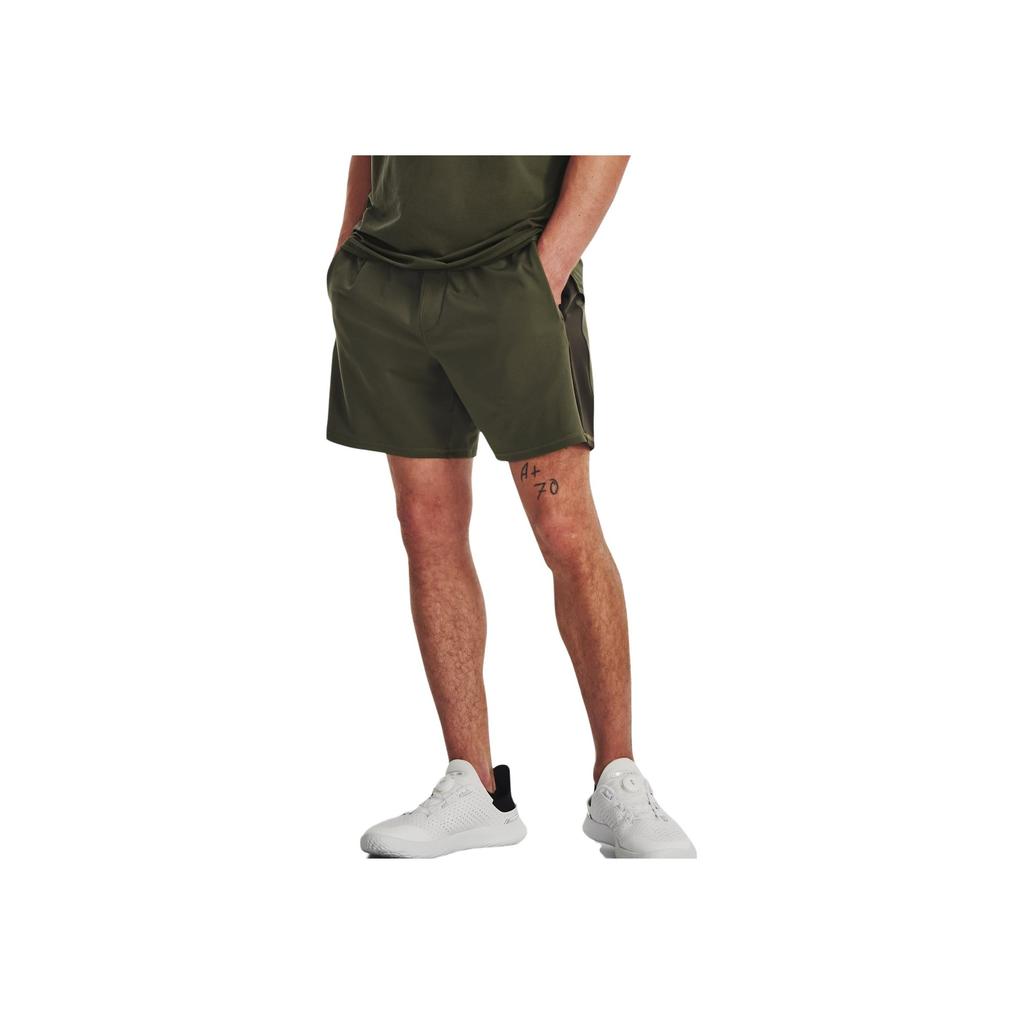 Under Armour Laced Spliced Sports Casual Shorts Men Shorts Army-Green 1379675-390