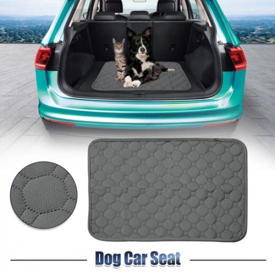 Dog Seat Cover Reuse Nonslip Pet Car Seat Cover XS 50x35 Grayblue for Most Car