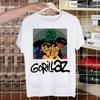 Gorillaz Rock Música Moderna Grafite Camiseta Masculina Retrô Lavada Tops Camisetas Harajuku Camiseta Streetwear Hip Hop Camisetas Masculinas