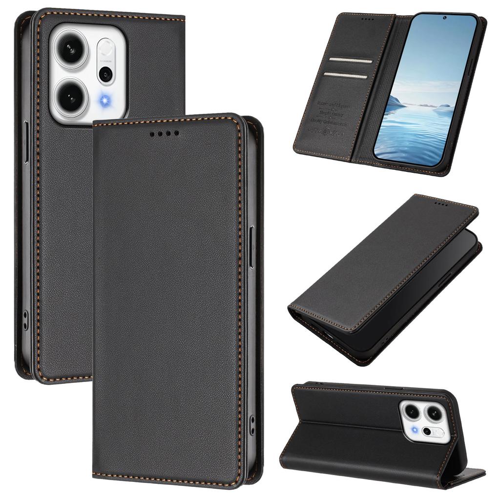 Luxury Magnetic Flip Leather Phone Case For OPPO Reno 14F 14 Pro 13F 13 Pro 12FS 12 Pro 12F 12 11F 11 Pro 11 9 Pro 9Wallet Cover