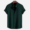 Men'S Corduroy Short Sleeve Shirt, Solid Color Casual Loose Men T-Shirt Top