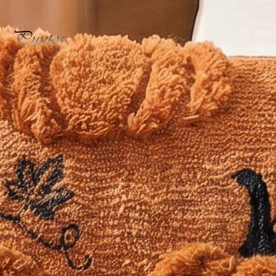 Decorative Throw Pillow Covers Thanksgiving Pumpkin Cushion Cover, Plush Embroidered Cozy Bedroom Cover Soft Case for Farmhouse Home Autumn