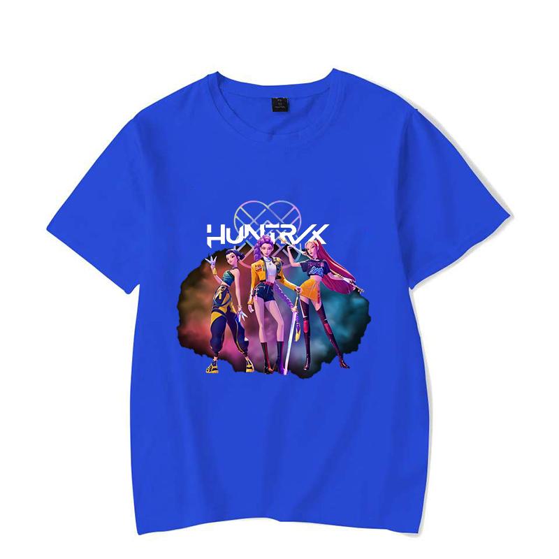 New Funny KPop Demon Hunters T Shirt Unisex Short Sleeve O Neck Summer Casual Mira Rumi Zoey Printing T-shirt Top Tee