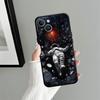 Cartoon Astronaut Art Funda Phone Cover Case for Apple iPhone 17 Pro Max Air 14 13 11 16 XR XS MAX 12 15 Pro 7 8