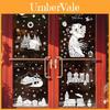 Christmas Holiday Pvc Stickers With Snowman Snow House Santa For Festive Decor