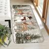 Fashion Printed Christmas Long Runner Rug Dachshund Dog Ugly Sweater Snowflake Tree Print Carpet Indoor Floor Rug for Christmas