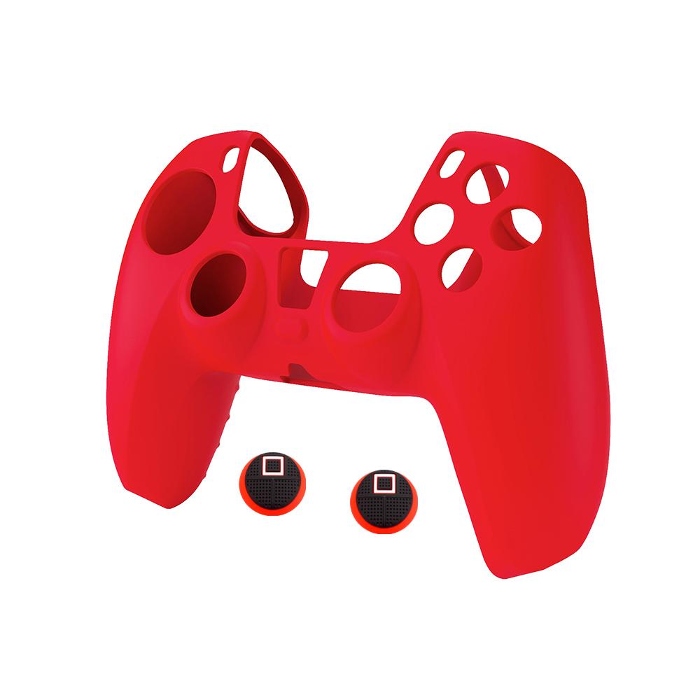 For PS5 Silicone Soft Cover Case Comfortable Hand Feeling Controller Holder Skin Shell Protector For Playstation5 Gamepad Case