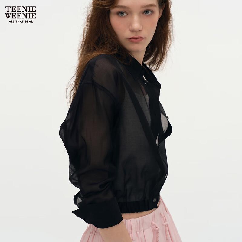 Teenie Weenie Women's Basic Bear Button-Up Shirt