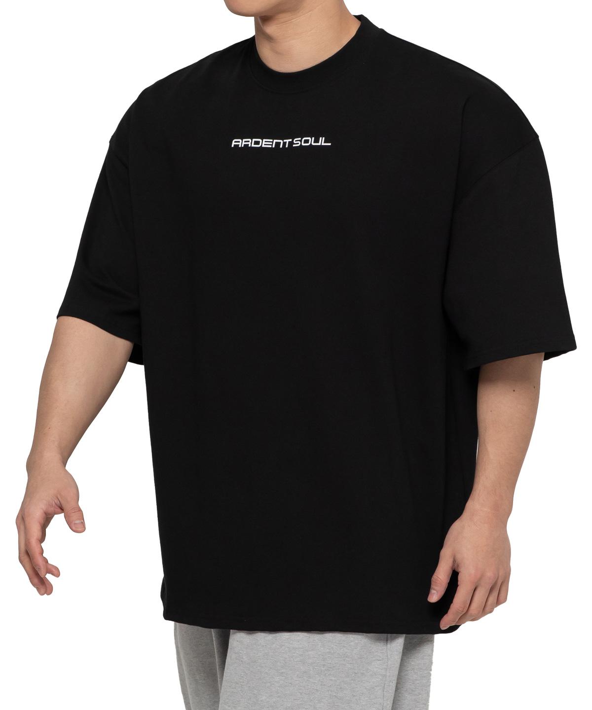 Adent Soul 4Cm Crop Oversized Short Sleeve (Black) M