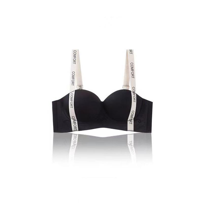 Wire-Free Seamless Push-Up Bra for Small Chest with Adjustable Strap and Underarm Support