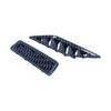 2pcs Dashboard Upper Air Vent Trim Frame Left Right Carbon Fiber Style Fit for MK8 2020‑2021