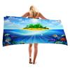 Underwater World Series Digital-printed Polyester Superfine Fiber Double-sided Fleece Beach Vacation Bath Towel, Beach Towel