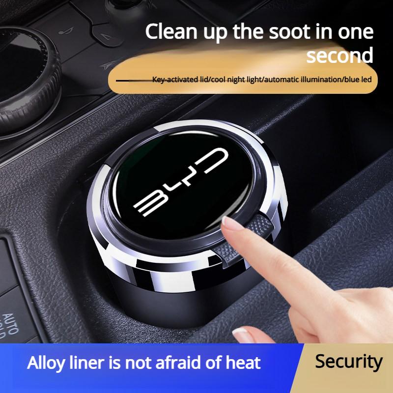 For BYD's Qin, Song, Han, Yuan and Tang Sea Dolphin Seal Destroyer 0507 vehicle-mounted ashtray Special Metal Inner liner