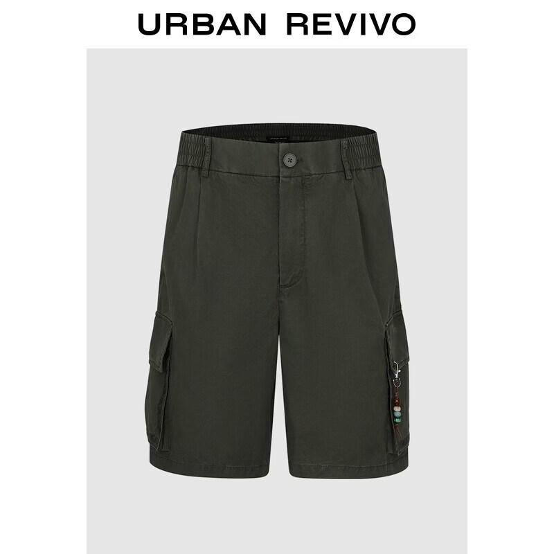 UR2026 Men s Casual Beaded Cargo Shorts 32