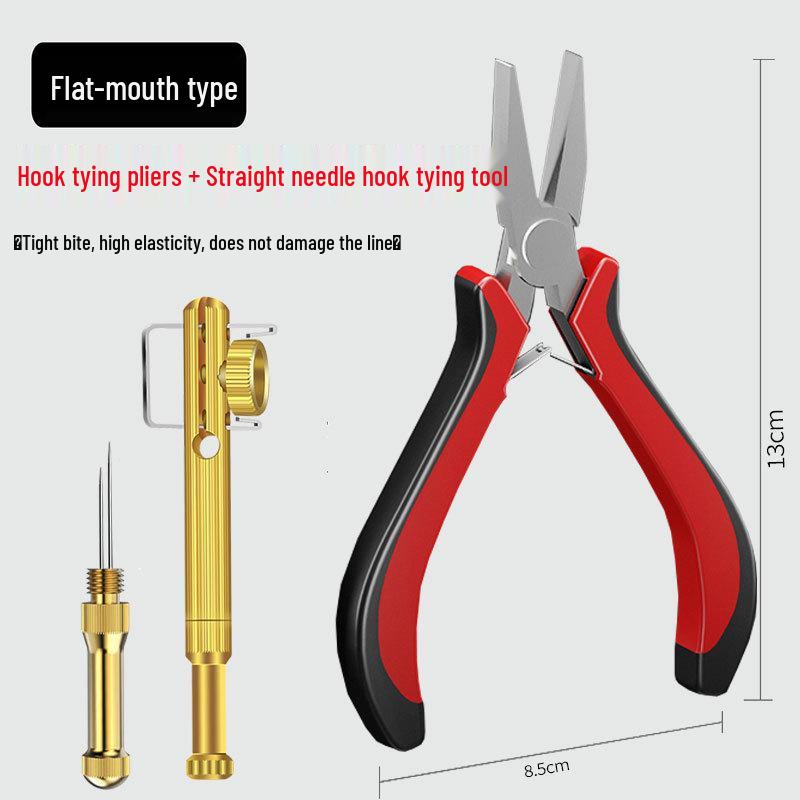 Wielofunkcyjne płaskodziobe szczypce ze stali nierdzewnej do haczyków wędkarskich do ciągnięcia i wiązania żyłki