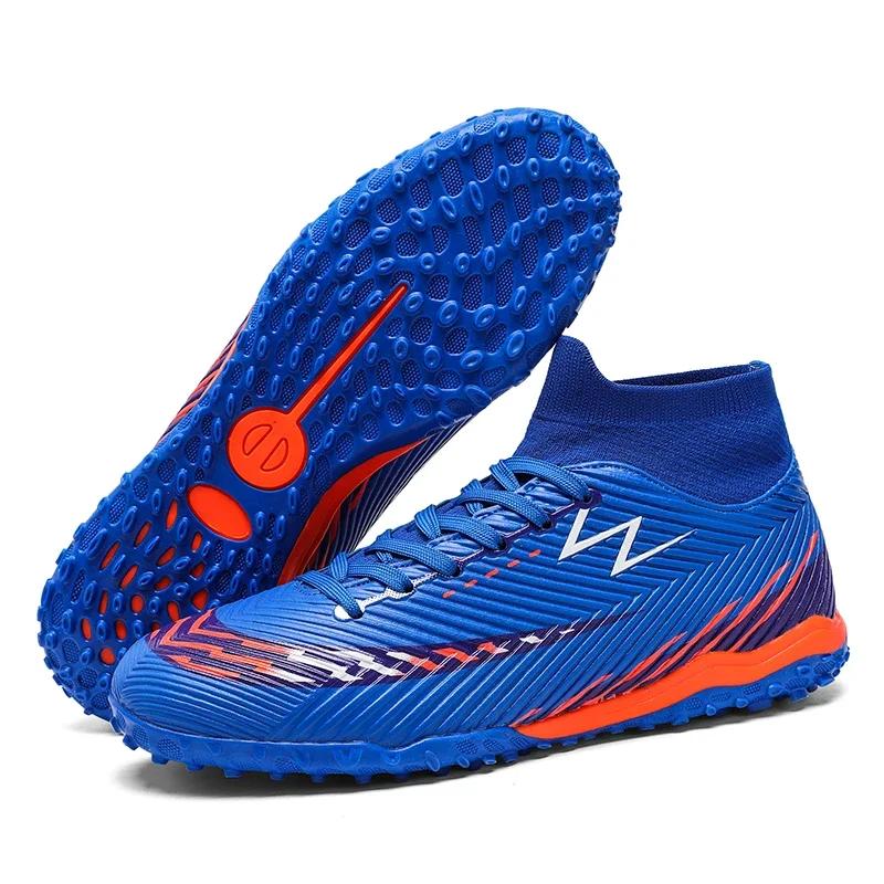 Men Original Soccer Shoes Football Shoes Society Outdoor Sports Sneaker Studded Training Top Quality Long Spikes Football Shoes