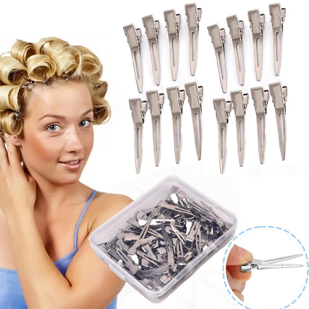 20-50pc Ladies Salon Fixed Hairclip Metal Silver Seamless Hair Pin 4.5cm Stylish Hair Root Fluffy Clips DIY Hairdressing Tools