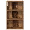 Bathroom Wall Cabinet Rustic Wood Finish 30 X 10 X 50 Cm Engineered Wood
