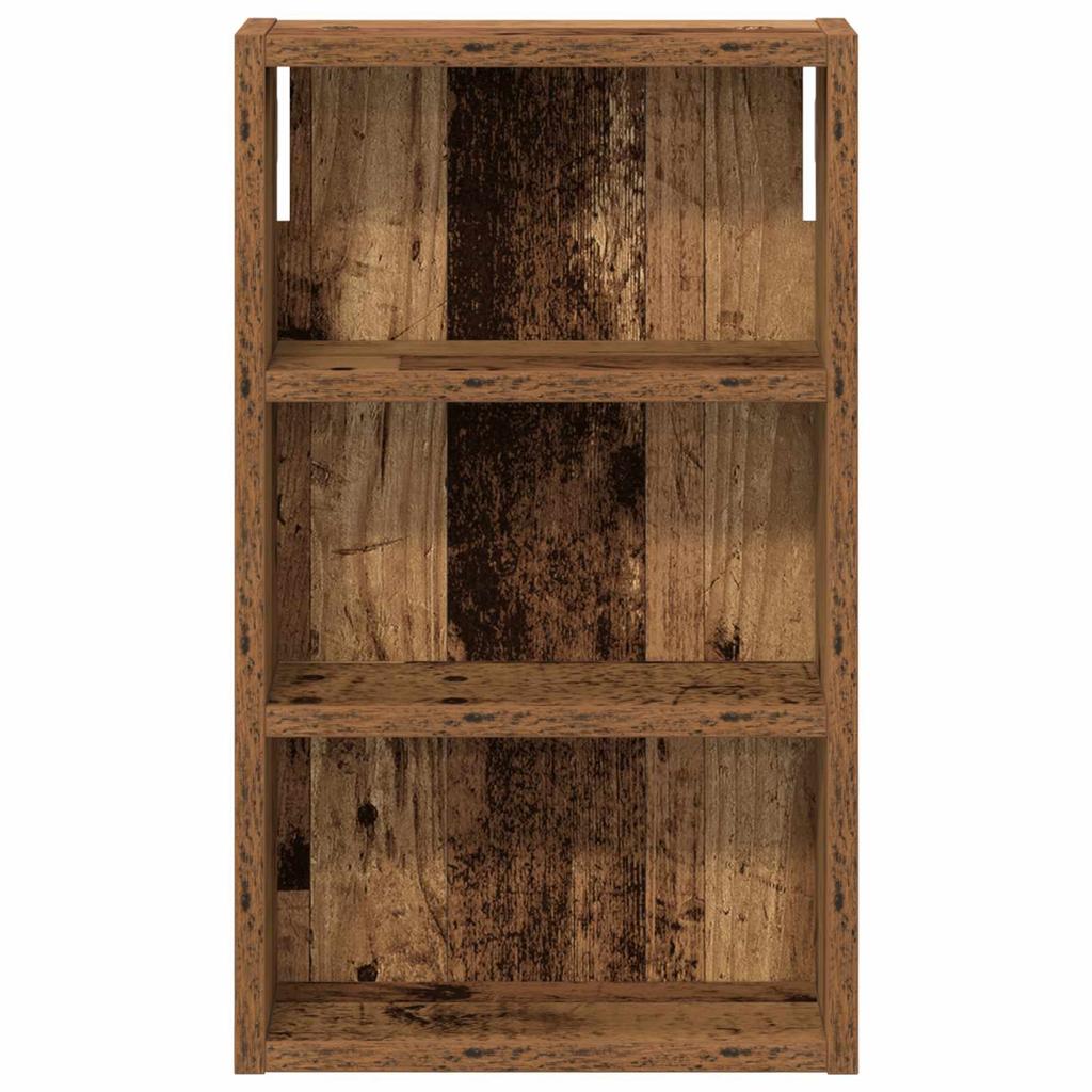 Bathroom Wall Cabinet Rustic Wood Finish 30 X 10 X 50 Cm Engineered Wood