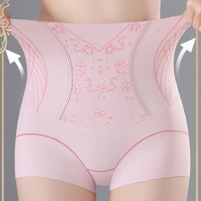 High Waist Postpartum Body Shaper Shapewear Girdle Panties Large Size Floral Briefs Waist Trainer Tummy Control Underwear