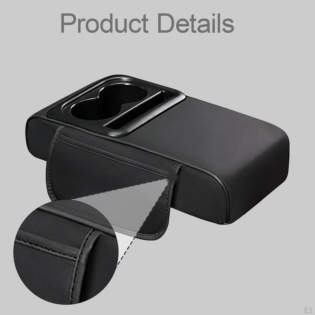 Car Armrest Cushion Phone Storage Accessories Tissue Box Slot Center Console Organizer