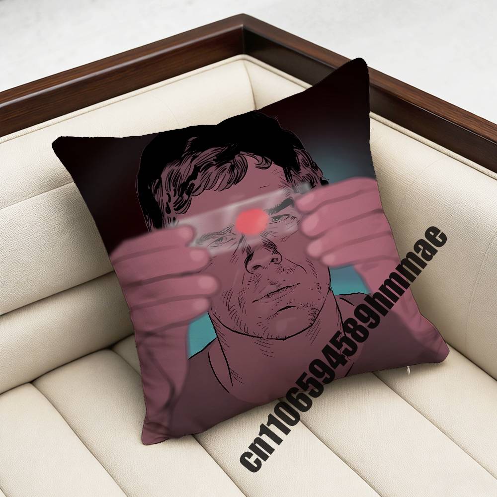 For D-Dexter M-Morgan Michael C Hall Throw Pillow Case Sham 45X45Cm 40X40Cm Square Car Pillowcase Pad Cushion Cover