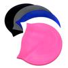 Non-Toxic Swimming Cap Silicone Waterproof Swimming Cap Flat Ear Protection Cap Solid Colour Plain Men'S And Women'S Swimming Cap Child
