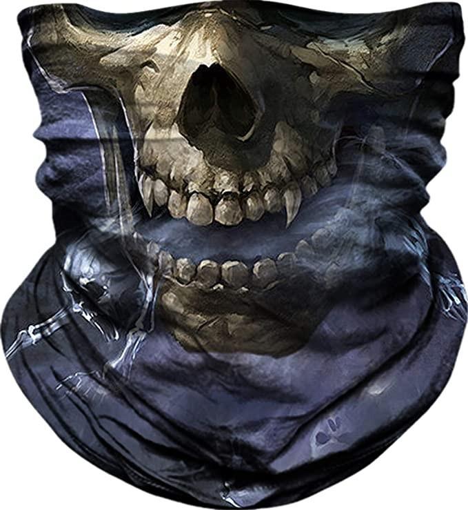 Skull Men Balaclava Ski Mask Cycling Caps Snowboard Face Cover Motorcycle Bicycle Helmet Hood Bandana Scarf Breathable Windproof