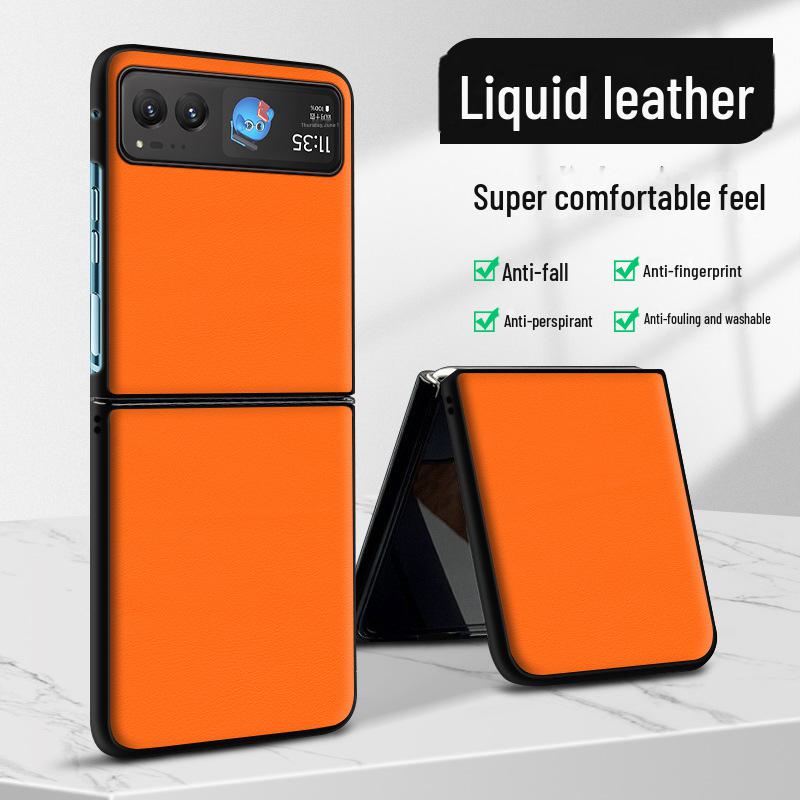 Motorola Razr40 Liquid Leather Phone Case - Anti-Fall Protective Cover