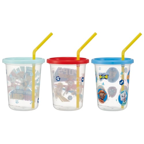Skater Tumbler with straw 3 pieces 320ml Paw Patrol 23 Made in Japan SIH3ST-A