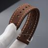 Vintage Cowhide Watch Strap Breathable Leather Watch Band 18mm 19mm 20mm 21mm 22mm 24mm Quick Relase Butterfly Buckle Bracelet