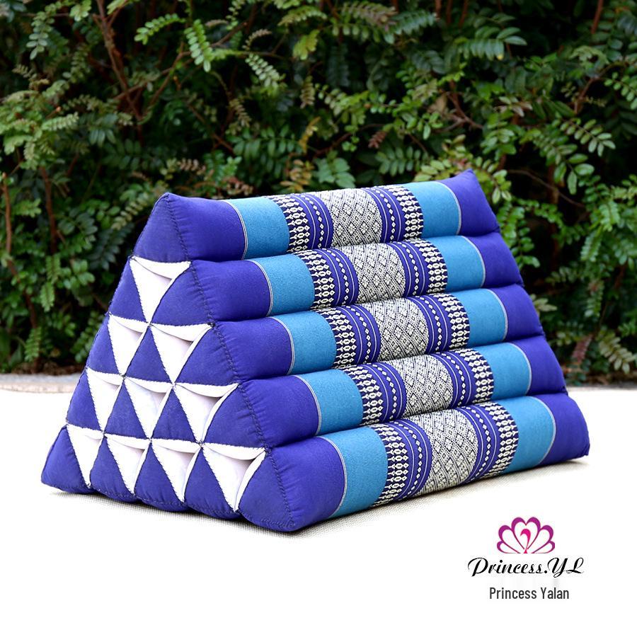 Thailand Triangle Tatami Cushion: Kapok Lumbar Pillow & Sofa Back Support.