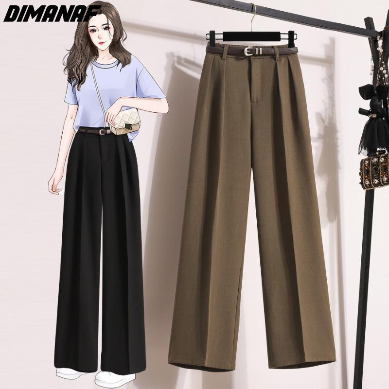 Übergröße Frühling Sommer Lange Hosen Damen Elastischer Bund Locker Lässig Unifarbene Hosen Weite Hosen