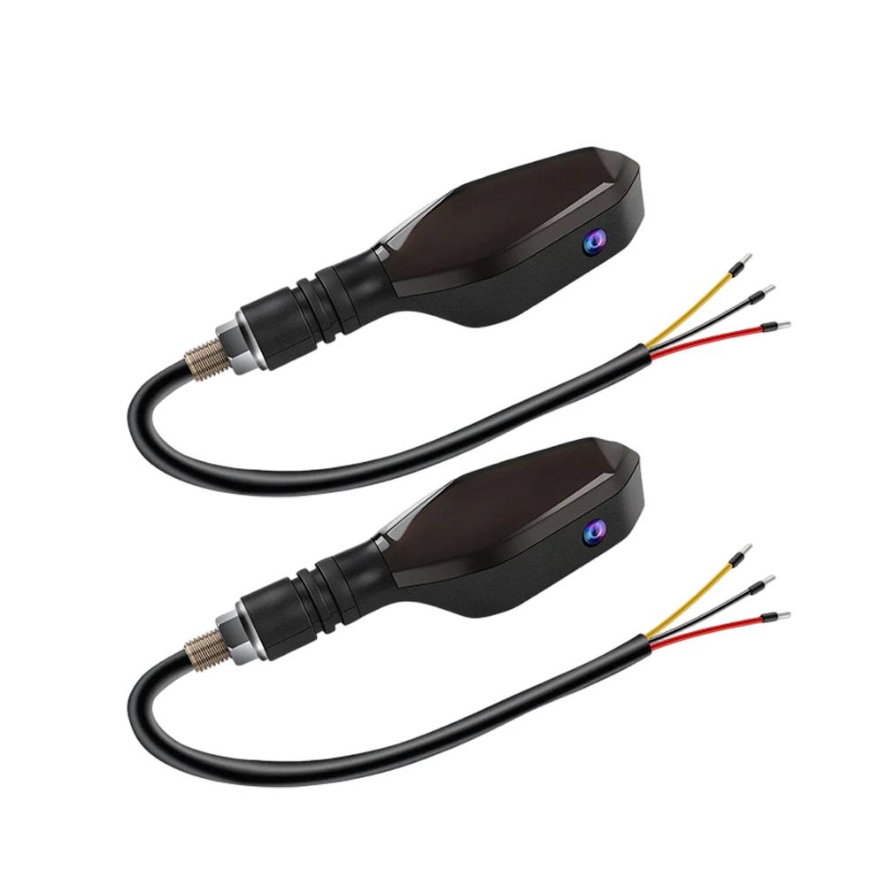 Motorcycle LED Turn Signal Lamp Projection Lamp Sequential Flowing Flash Indicator Lights Running Light Front Rear Signal Light