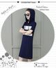 Women's Cotton Hooded Korean Style Slim Fit Summer Dress, Casual Short-Sleeved Mid-Length Skirt