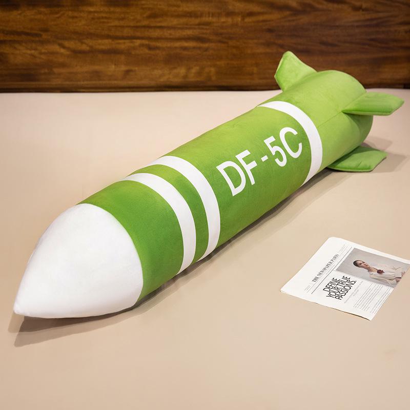 Extra-Large Dongfeng Missile Plush Pillow for Sleeping, Sofa, or Backrest - Perfect Gift for a Boyfriend