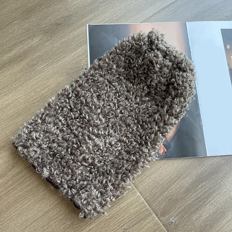 Women Curly Furry Solid Color Leg Warmers Aesthetic Winter Warm Fuzzy Plush Boot Covers Costume Parties Leg Covers Socks