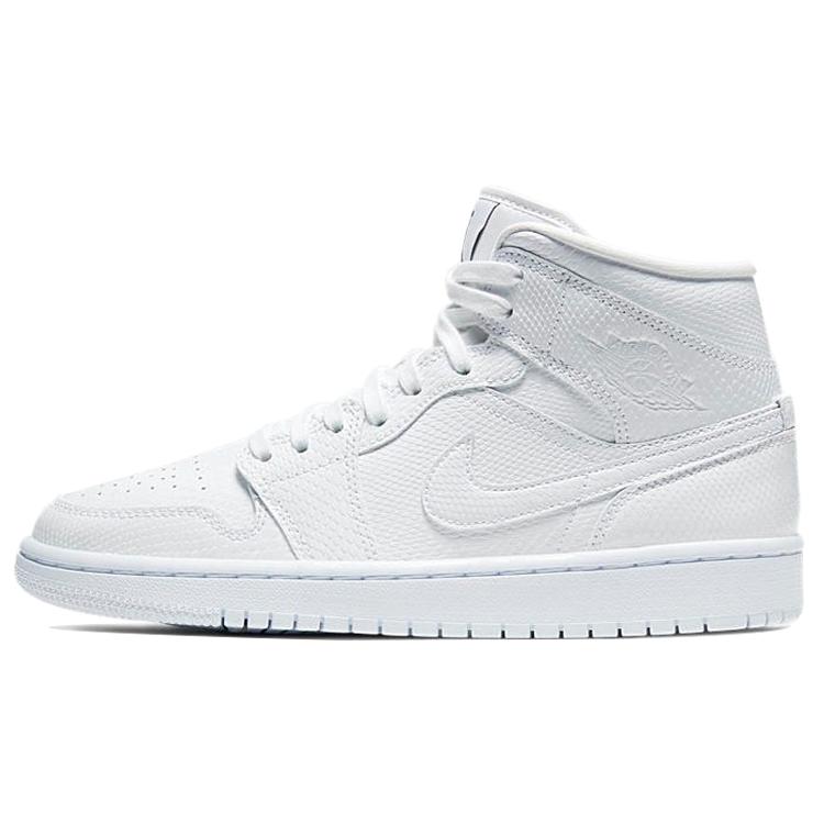 

Новые женские JORDAN 1 Mid Белая змеиная кожа BQ6472-110 42