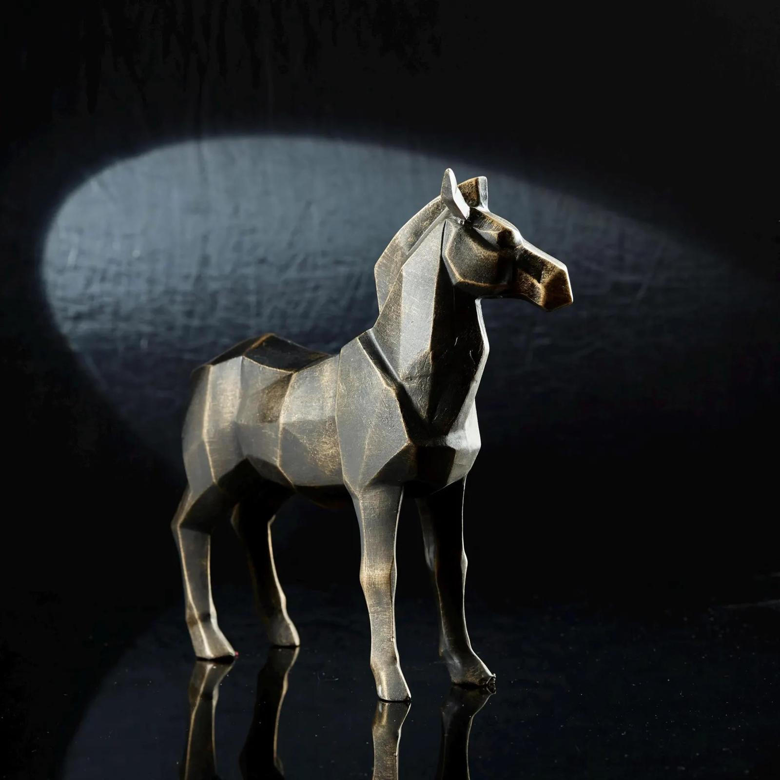 Статуя Лошади Скульптура Домашний Декор Смола Акцент Декоративный Современный Животный Орнамент Художественная Фигурка для