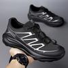 Mode Freizeitwandern Herren Wanderschuhe Rutschfeste Outdoor-Sneaker Schnürung Laufende Mesh-Schuhe Rutschfeste Herren Freizeit-Schuhe Weiche Sneaker