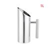 1/1.5/2L Pitcher Pot Kitchen Cold Wine Pitcher Stainless Steel Ice Jar Container Fruit Juice Pitchers Red Wine Divider Container