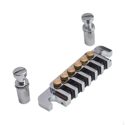 Bass Bridge Tailpiece Electric Guitar Metal for Guitars Replace Accs Plate Instrument